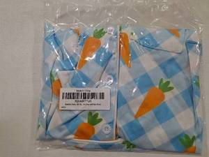 lot 6821 image: Balaflyie Baby Girl Button Down Pajamas Romper One-Piece Jumpsuit Long Sleeve Sleeper Infant Sleepwear CARROT AND PLAID BLUE