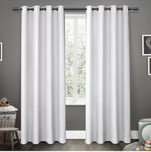 lot 6467 image: BGment Short Blackout Curtains 30 Inch Long 2 Panels - 100% Room Darkening Bedroom Curtains for Small Window, Thermal Insulated Soundproof Grommet Curtains for LoftBasement, 42 Wide, Pure White