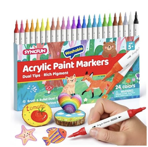 lot 6683 image: Syncfun Acrylic Paint Markers