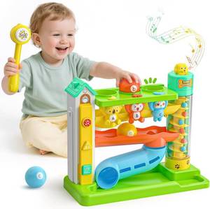 lot 6784 image: Musical Toys for 1 Year Old Boy, 1st First Birthday Boy Gifts, Bilingual Learning Toys with Music Light, Toddlers Toy 1-2 Yr, Gifts Presents for 1  Year Old Boy Girl
