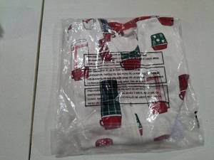 lot 7044 image: Honest Baby Clothing 18 Month Toddler Christmas Pajamas.