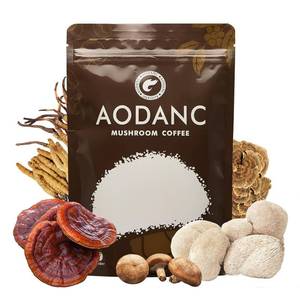 lot 7077 image: Mushroom Coffee is Produced in a US FDA-Registered Factory Mushroom Blend Instant Coffee for Energy Digestion and Immune Support 30 Servings Per Bag (Coconut)