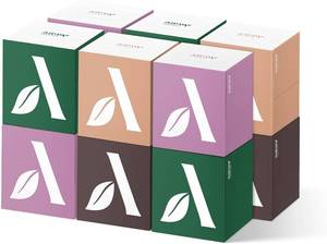 lot 7121 image: Amazon Aware 100% Bamboo Facial Tissues, 3-Ply, FSC Certified, 12 Pack, 60 Sheets Per Box, 720 Total