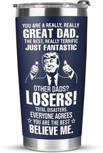 lot 7123 image: VIWIS Christmas Gifts for Dad, Men - Gifts for Dad from Daughter, Son - Dads Birthday Gift Ideas, Happy Birthday gifts for Dads, Fathers - Best Dad Ever Gift, Present for dads - 20 Oz dad Tumbler