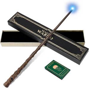 lot 7132 image: Light Up Magic Wizard Wand with White Lighting Rechargeable Illuminating Witch Sorcerer Wand for Kids Cosplay Collection, Focus