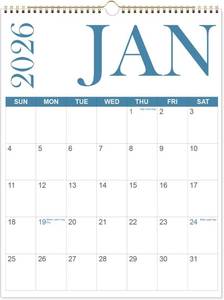 lot 7579 image: Calendar 2026-2027 - 15 x 22 Extra Large Wall Calendar from April 2026 to June 2027, 2026-2027 Wall Hanging Calendar with Holiday Marked, Premium Paper for Organizing, Vertical, Four Color