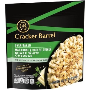lot 7621 image: Cracker Barrel Oven Baked Mac & Cheese White Cheddar - 12.3oz