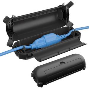 lot 6039 image: QUOBAS 2 Pack Small Outdoor Extension Cord Cover, Waterproof Electrical Box for Outdoor Outlets, Plugs, Holiday Christmas Lights, Power Tools GREEN STOCK PHOTO APPROXIMATE