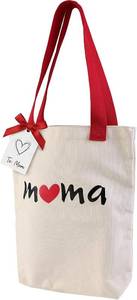 lot 6045 image: Extra-Thick Mama Canvas Tote Bag, Mothers Day Gifts for Mom, Wife, Birthday, Durable Tote for Shopping, Travel, Beach