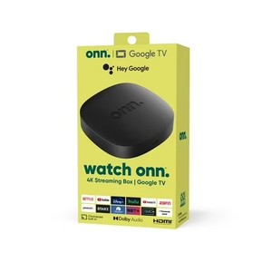 lot 6018 image: onn. Google TV 4K Streaming Box (New, 2023), 4K UHD Resolution