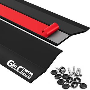 lot 6259 image: Garage Door Seal Top and Sides, 36FT Garage Weather Stripping Side Seal Top Seal, Universal Weatherproofing Garage Door Trim Weather Strip(Black)
