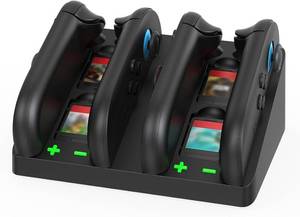 lot 6296 image: MOOGOLE 4 in 1 Charging Dock Compatible with Nintendo Switch 2 Joycon Controller