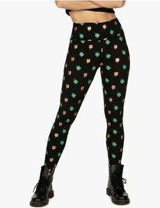 lot 6397 image: Tipsy Elves Fun St. Patricks Day Leggings for Women for Parties and Festivals High Waisted and Low Waisted Styles SIZE S