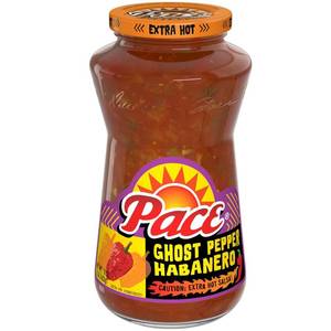 lot 6435 image: 2 Jars Pace Ghost Pepper Habanero Extra Hot Salsa, 16 oz Jar