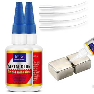 lot 6888 image: 2 Pack Metal Glue for Small Piece Metals Repair, Wood to Metal Glue, Instant Dry, Waterproof, Heat-Resistant, Clear Cyanoacrylate Adhesives Ideal for Steel, Aluminium, DIY, Jewelry
