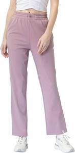 lot 6943 image: Womens Moisture-Wicking Crop Flare Pants - Shockcord Waist, Compressive Fabric & Side Pockets  Yoga,Fitness,Daily Use Size Small