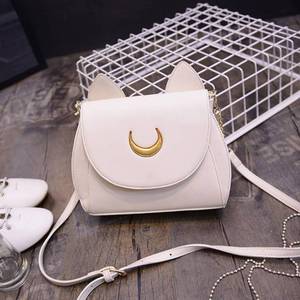 lot 6945 image: Cosplay Sailor Moon 20th Tsukino Usagi PU Leather Women Handbag Shoulder Bag (One Size, White)