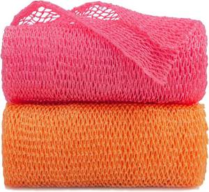 lot 6956 image: African Net Sponge Authentic African Exfoliating Net Real African Bath Sponge Body Scrub Net Long Rag Net Shower Scrubber