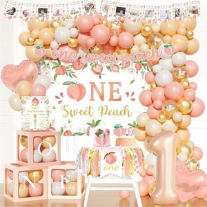 lot 7007 image: One Sweet Peach Birthday Party Decor