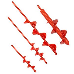 lot 7222 image: MAXCCINO Auger Drill Bit for Planting Set of 4, Garden Ground Earth Spiral Drill Bit for 38 Hex Drive Drill, for Post Hole Digger Bulb Bedding Digging Plant Rapid Planter