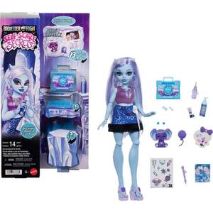 lot 1274 image: Monster High Self-Scare Secrets Abbey Bominable Fashion Doll with 13 Realistic Accessories - Retail $22
