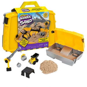lot 1278 image: Kinetic Sand  Construction Site Folding Sandbox Playset - Retail $63