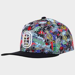 lot 1281 image: Overtime Adult Flat Brim Snapback Baseball Hat - Printed Crown - Retail $20