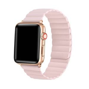 lot 1288 image: Posh Tech Kinsley Magnetic Silicone Band for Apple Watch - Pink - Retail $20