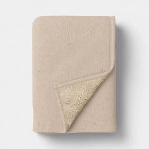 lot 1319 image: Gauze Throw with Cozy Reverse Neutral - Threshold - Retail $25