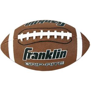 lot 1356 image: Franklin Sports Junior Size Football Grip Rite 1000  Brown - Retail $75