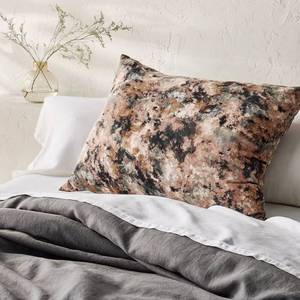 lot 1376 image: King Euro Heavyweight Linen Blend Throw Decorative Pillow Impressionist Print - Casaluna - Retail $59