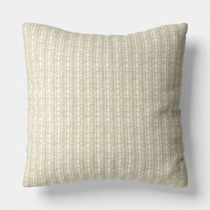 lot 1395 image: Oversized Square Reversible Matelasse Stripe Pillow green - Threshold - Retail $30