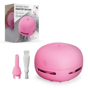 lot 1282 image: Sharper Image Desktop Cordless Vacuum Pink - Retail $15