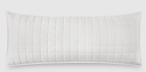 lot 1639 image: Jeremiah Brent Home 36x14 Box Rice Stitch Gauze Oversized Oblong Accent Pillow Cream - Retail $35
