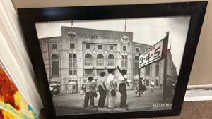 lot 50501 image: Yankee Stadium Historical Black and White Photograph Framed Print