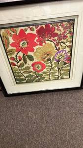 lot 50504 image: Framed Floral Wall Art Print