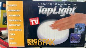 lot 50517 image: TapLight Motion Activated LED Light 6-Pack