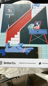 lot 50545 image: BetterCo Waiting For Our Humans 1000 Piece Jigsaw Puzzle