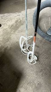 lot 50552 image: Electric Drill Mixer with Paddle Attachment