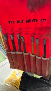 lot 50561 image: 7PC Nut Driver Set With Leather Storage Pouch