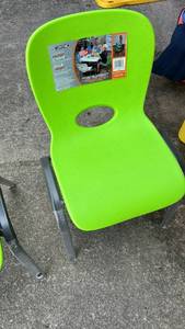 lot 50603 image: Lifetime Childrens Stacking Chair Green