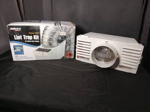 lot 4644 image: Deflect-O Supurr-Flex Lint Trap Kit for Indoor Dryer Venting