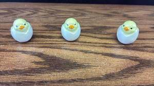 lot 40540 image: Set of 3 Ceramic Duck in Eggshell Figurines