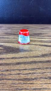 lot 40542 image: Ceramic Thimble with 1776 Design Red White Blue