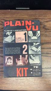 lot 40549 image: Plain-Vu Plastic Lamination Kit by Carr Plastics Corp