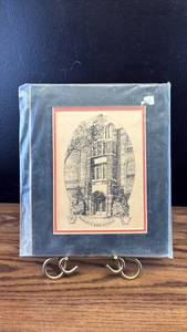 lot 40561 image: Framed High School Building Print