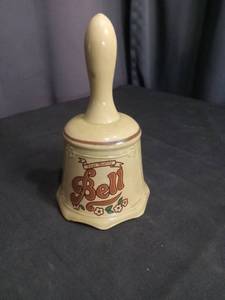 lot 3915 image: Decorative Ceramic Bell with First Quality Label