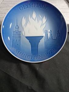lot 2276 image: 1972 Munich Olympics B&G Copenhagen Plate