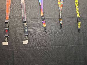 lot 5011 image: Colorful Lanyards with ID Badge Holders Set of 5