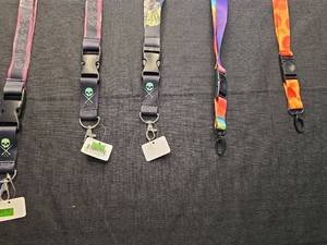 lot 5020 image: Collection of Colorful Lanyards with ID Badge Holders